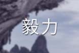 关于毅力的作文