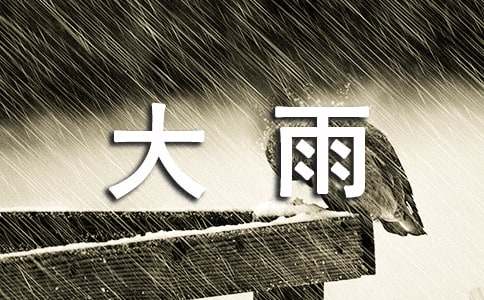 小班大雨小雨教案