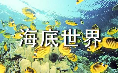 海底世界教案优秀（15篇）