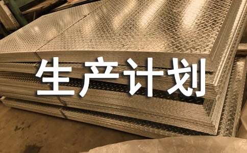 erp生产计划书的范文