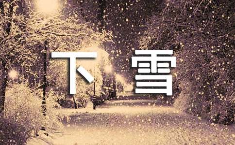 下雪个性说说心语大全80句